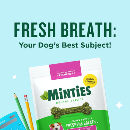 Vetiq Dog Dental Bone Treats, Dental Chews for Dogs, (Perfect for Tiny/Small Dogs under 40 Lbs)