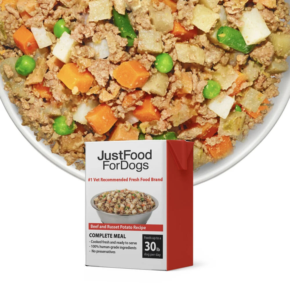 Pantry Fresh Wet Dog Food, Complete Meal or Dog Food Topper, Beef & Russet Potato Human Grade Dog Food Recipe - 12.5 Oz (Pack of 6)