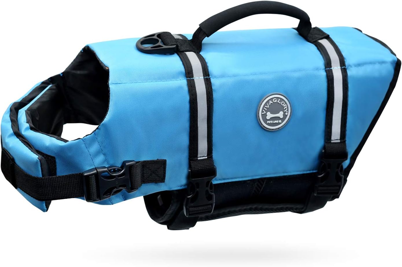 Ripstop Dog Life Vest, Reflective & Adjustable Life Jacket for Dogs with Rescue Handle for Swimming & Boating