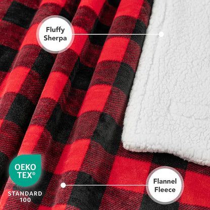 Dog Blanket, Sherpa Dog Blanket | Plush, Reversible, Warm Pet Blanket for Dog Bed, Couch, Sofa, Car